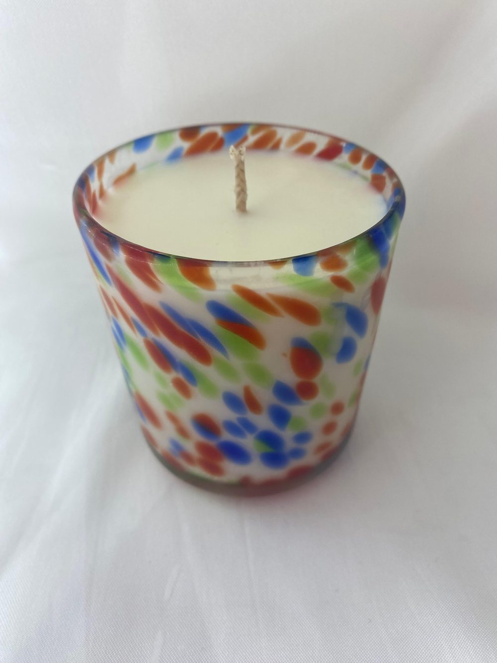 Confetti speckle candle